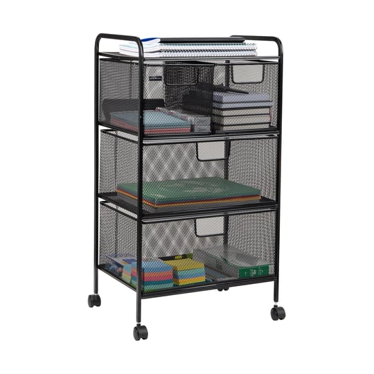 mind-reader-4-drawer-rolling-mesh-office-storage-cart-1