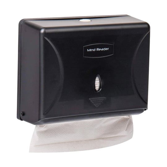 mind-reader-multi-fold-paper-towel-dispenser-paper-towel-holder-black-1