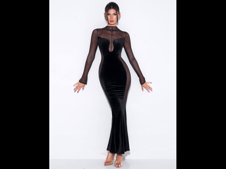 miss-circle-womens-paislee-long-sleeve-gown-in-black-stretch-velvet-size-xs-us-0-3