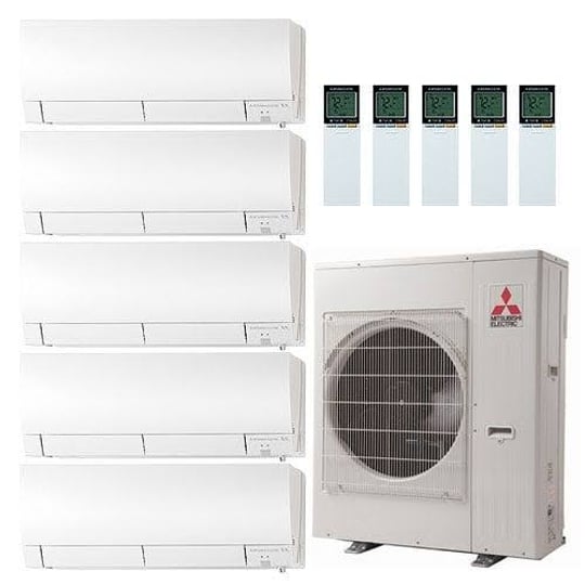 mitsubishi-42000-btu-19-7-seer-five-zone-heat-pump-system-6991515-1