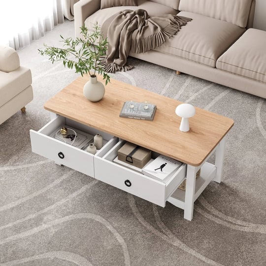 moasis-43-wide-rectangular-farmhouse-coffee-table-with-2-drawers-white-1