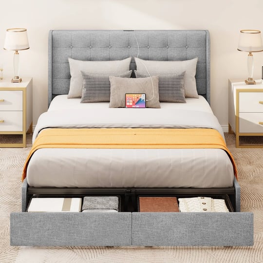 moasis-upholstered-platform-bed-with-a-hydraulic-storage-system-grey-king-1