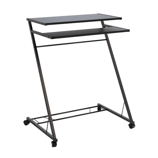 mobile-rolling-cart-compact-computer-desk-black-1