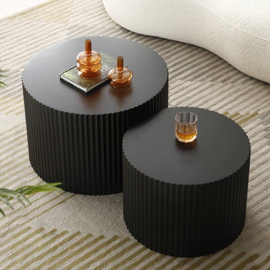 modern-glam-relief-carving-round-accent-nesting-side-fluted-coffee-tables-set-2-pack-black-1