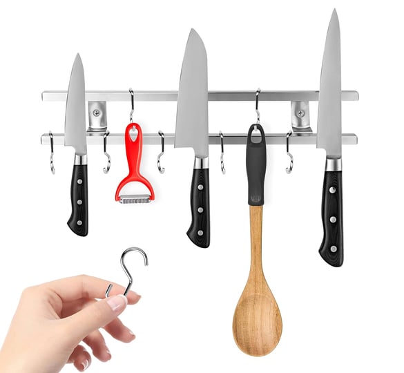 modern-innovations-12-inch-stainless-steel-metal-magnetic-knife-holder-wall-mount-double-bar-with-8--1