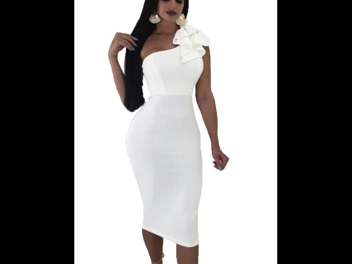 mokoru-womens-sexy-ruffle-one-shoulder-sleeveless-bodycon-1