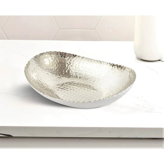 monarch-abode-30601-hand-hammered-metal-decorative-bowl-modern-centerpiece-fruit-bowl-for-kitchen-co-1