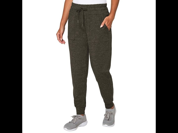 mondetta-womens-peached-melange-jogger-s-olive-1