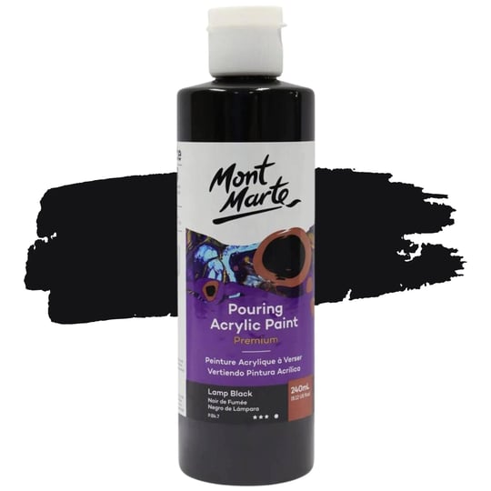 mont-marte-premium-pouring-acrylic-paint-240ml-8-11oz-lamp-black-pre-mixed-acrylic-paint-suitable-fo-1