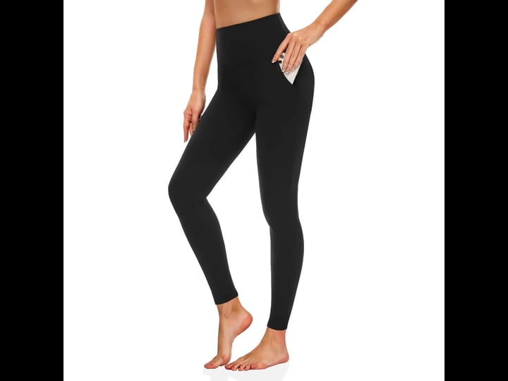 morefeel-leggings-with-pockets-for-women-high-waisted-tummy-control-workout-black-hip-lift-yoga-pant-1