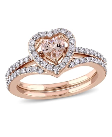 morganite-and-diamond-heart-halo-interlocking-bridal-ring-set-pink-1