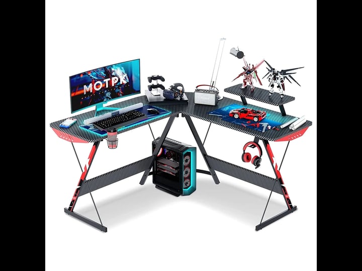 motpk-51-inch-l-shaped-carbon-fiber-computer-gaming-desk-w-monitor-shelf-black-1