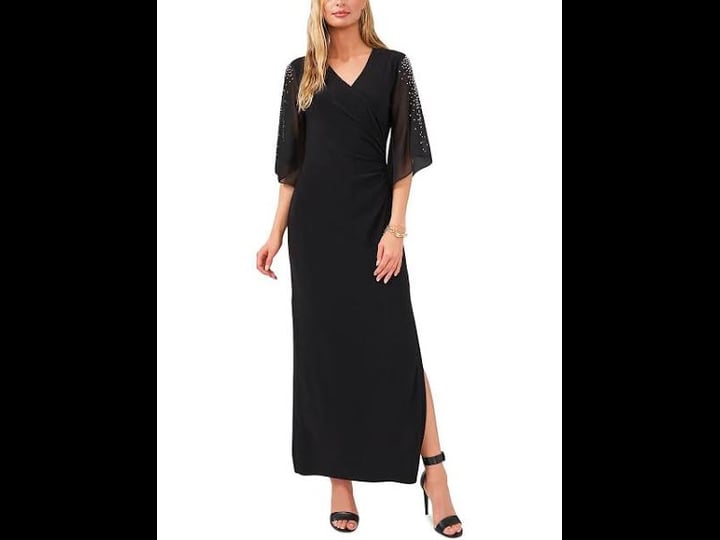 msk-womens-beaded-v-neck-evening-dress-black-s-1