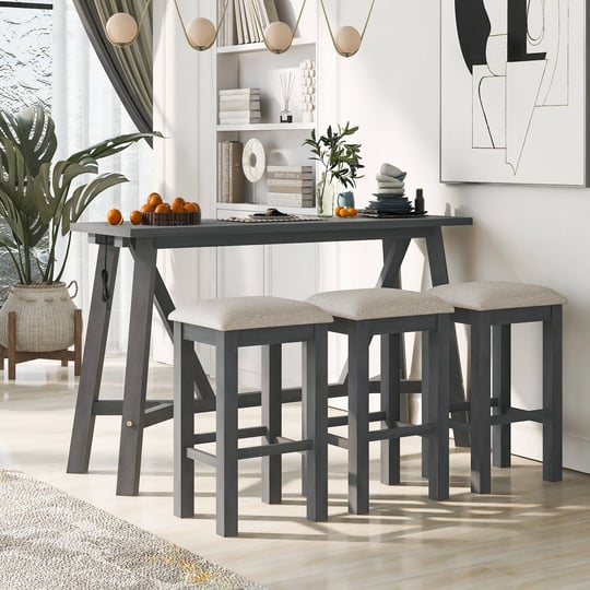 multipurpose-home-kitchen-dining-bar-table-set-grey-1