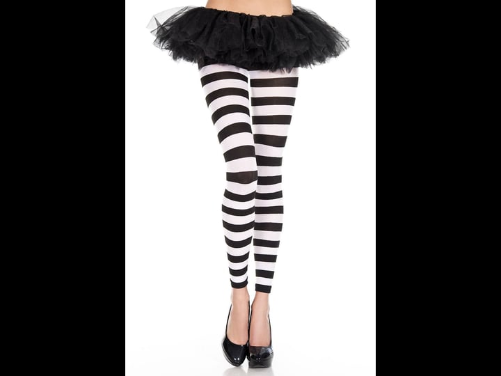 music-legs-striped-leggings-35849-black-white-womens-size-one-size-multicolor-1