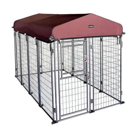 my-pet-companion-845-dog-kennel-outdoor-with-roof-cover-for-large-dogs-heavy-duty-dog-fence-welded-w-1