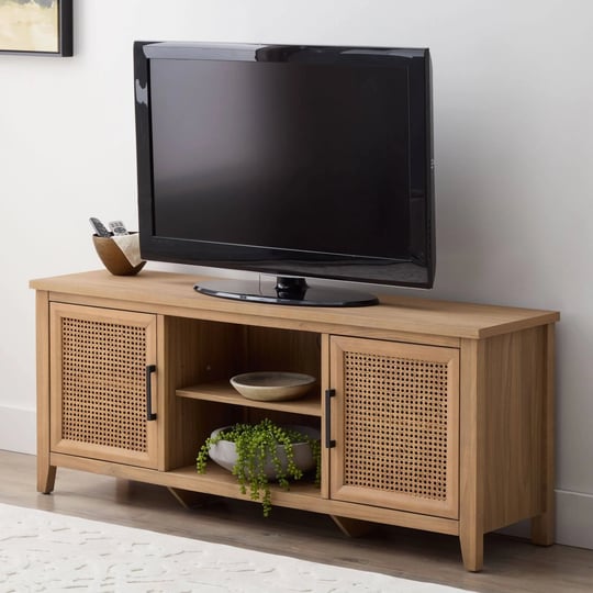 my-texas-house-emma-wood-and-cane-tv-stand-for-tvs-up-to-65-inches-light-oak-5-minute-assembly-1