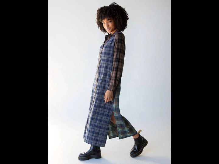 natural-life-flannel-esme-shirt-dress-navy-brown-plaid-1