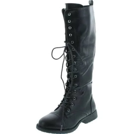nature-breeze-madge-02kh-womens-knee-high-lace-up-combat-boots-black-pu-8-womens-size-8-bmedium-us-1