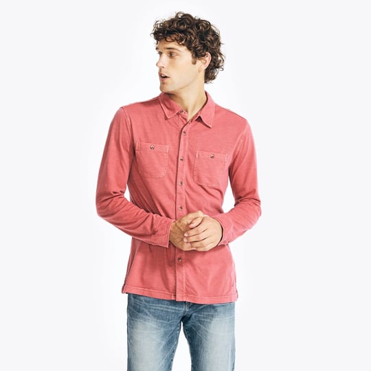 nautica-mens-button-down-shirt-medium-cotton-1