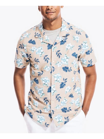 nautica-mens-classic-fit-linen-floral-print-shirt-sandy-bar-size-xl-1