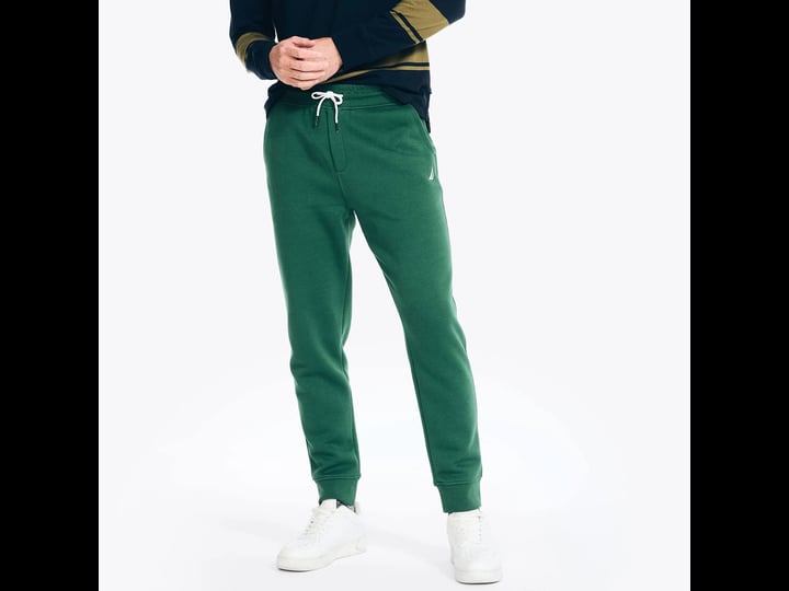 nautica-mens-j-class-fleece-jogger-army-green-l-shop-spring-styles-1