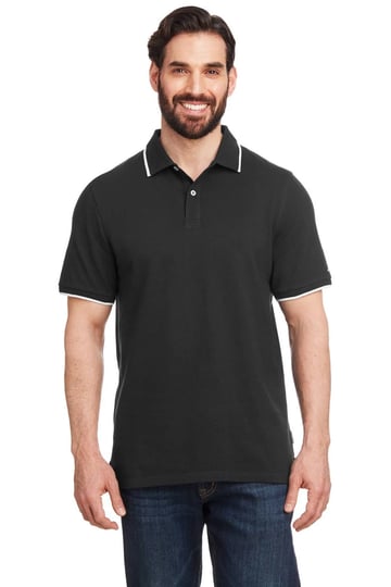 nautica-n17165-mens-deck-polo-black-white-1