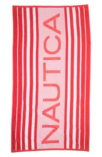 nautica-woven-beach-towel-in-nelson-coral-at-nordstrom-rack-1