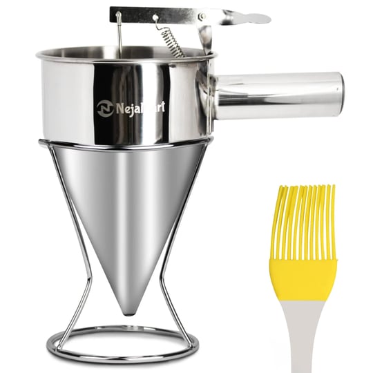nejamart-pancake-batter-dispenser-with-baking-stand-600ml-pancake-dispenser-a-multipurpose-baking-to-1