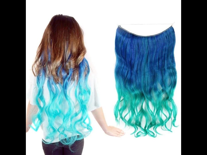neptune-teal-aqua-curly-ombre-flip-in-halo-unicorn-hair-extensions-1