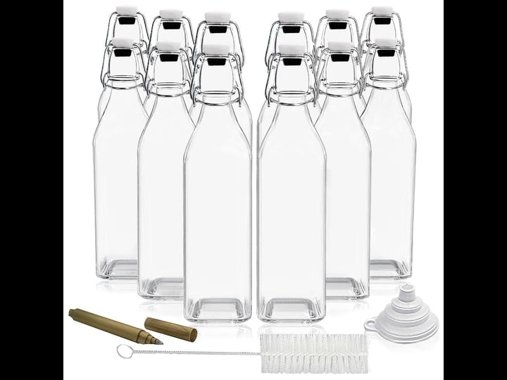 nevlers-12-pack-17oz-square-glass-bottles-with-lids-swing-top-bottles-for-beer-bottles-for-home-brew-1