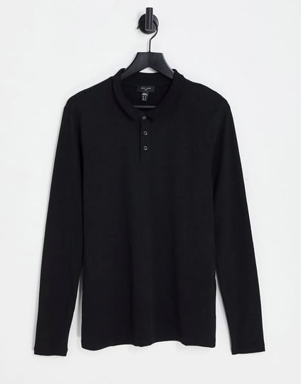 new-look-long-sleeve-polo-shirt-in-black-1