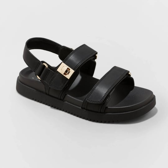 new-womens-jonie-ankle-strap-footbed-sandals-a-new-day-black-9