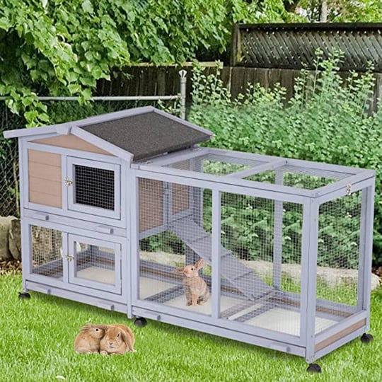 niamvelo-wood-rabbit-hutch-indooroutdoor-bunny-cage-with-wheels-waterproof-roof-for-small-animals-gr-1