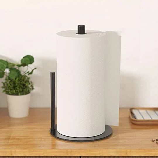 niffgaff-paper-towel-holder-black-kitchen-roll-holder-premium-stainless-steel-one-handed-operation-c-1