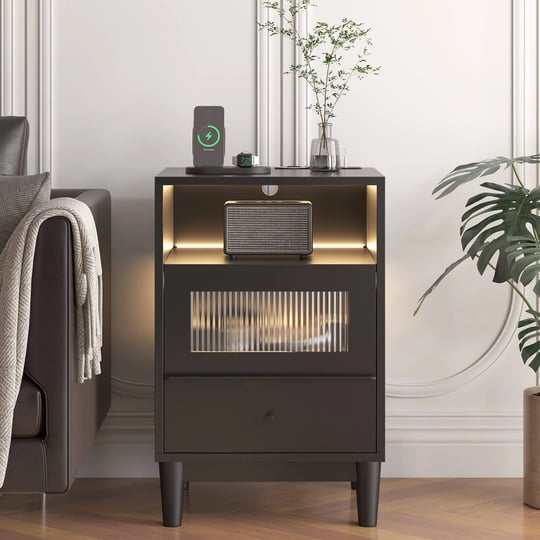 nightstand-with-charging-station-with-led-lights-with-glass-drawers-1