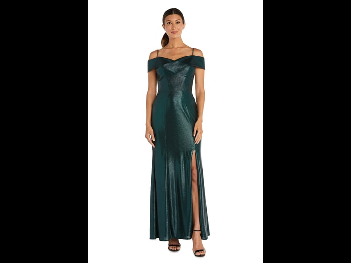 nightway-long-shimmer-off-the-shoulder-gown-petite-black-emerald-8p-1