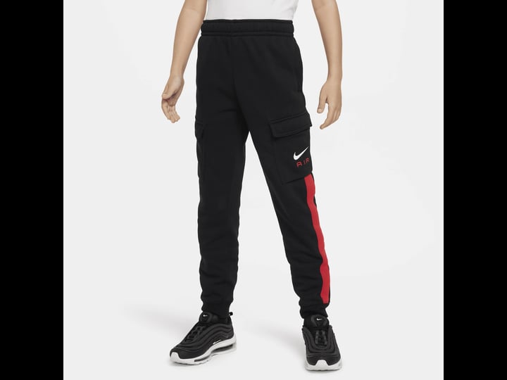 nike-air-fleece-cargo-pant-youth-s-black-university-red-wss-1