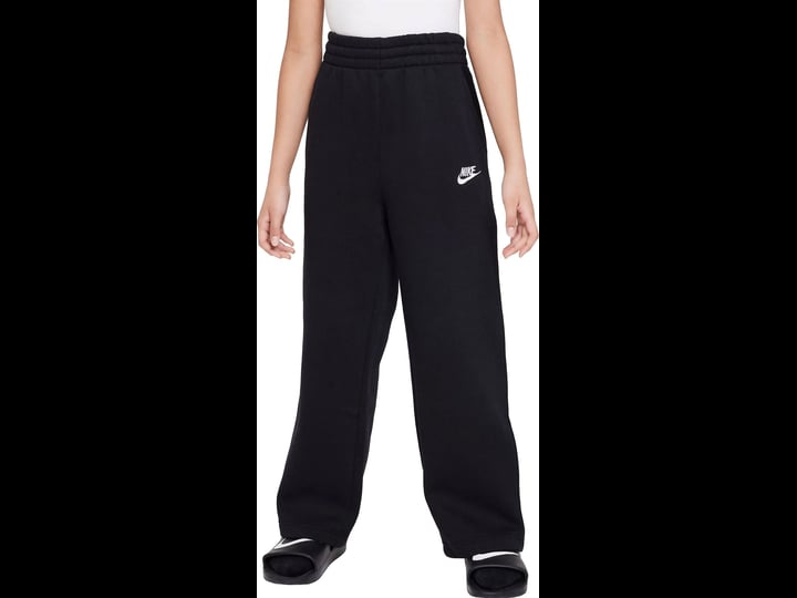 nike-big-girls-sportswear-club-fleece-wide-leg-pants-black-1