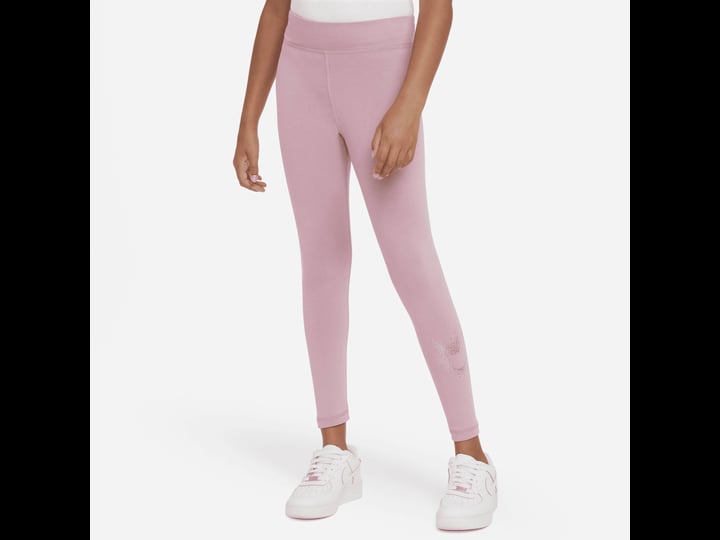 nike-big-girls-sportswear-essential-mid-rise-leggings-pink-size-large-polyester-spandex-1