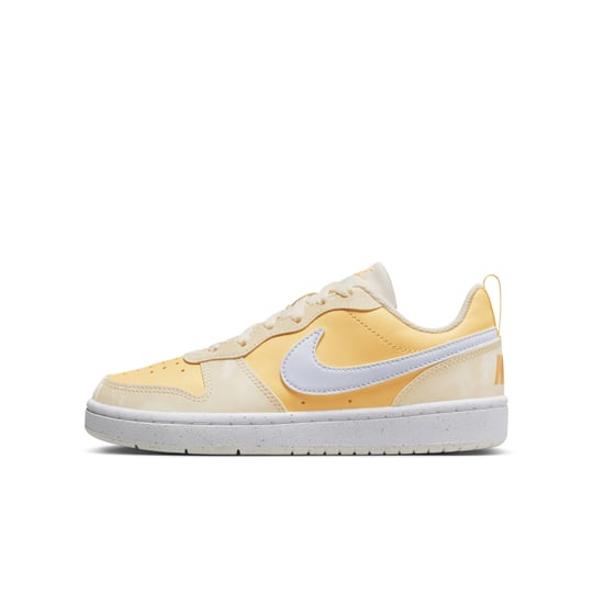 nike-big-kids-court-borough-low-recraft-casual-shoes-in-yellow-pale-ivory-size-3-5-leather-1
