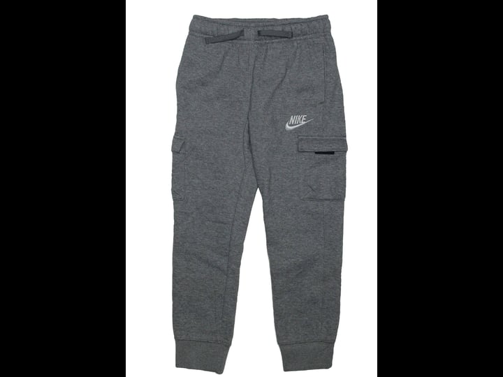 nike-boys-club-fleece-cargo-pants-gray-gray-size-5