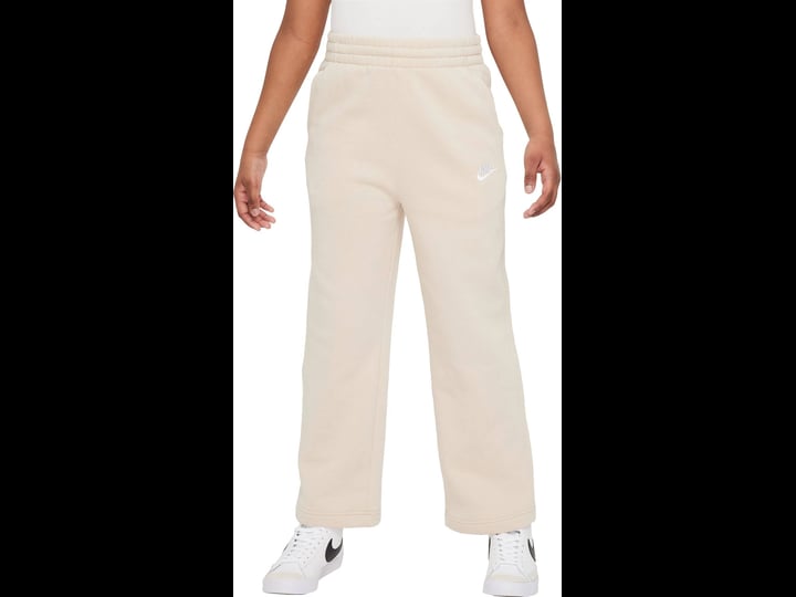 nike-girls-club-fleece-wide-leg-pants-xs-sanddrift-1