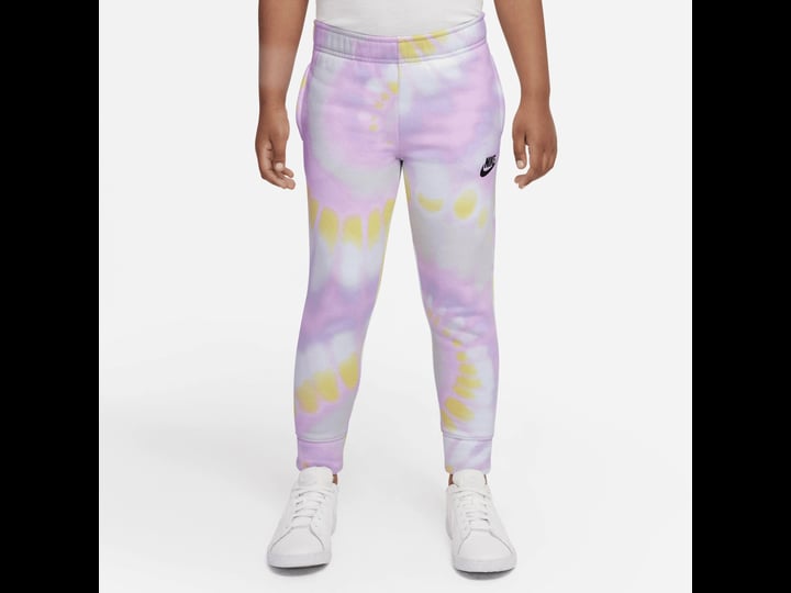 nike-little-girls-club-fleece-tie-dye-jogger-purple-chalk-size-7