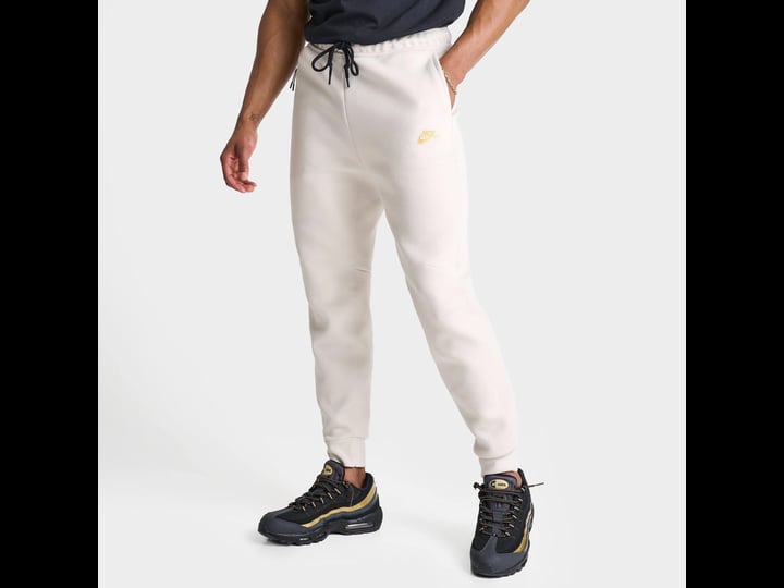 nike-mens-sportswear-tech-fleece-jogger-pants-in-white-light-orewood-brown-size-large-cotton-polyest-1