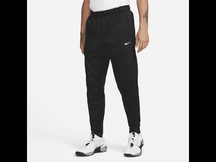 nike-mens-therma-fit-tapered-fitness-pants-black-white-size-l-1