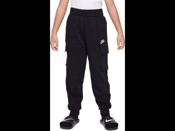 nike-sportswear-club-fleece-big-kids-cargo-pants-in-black-1