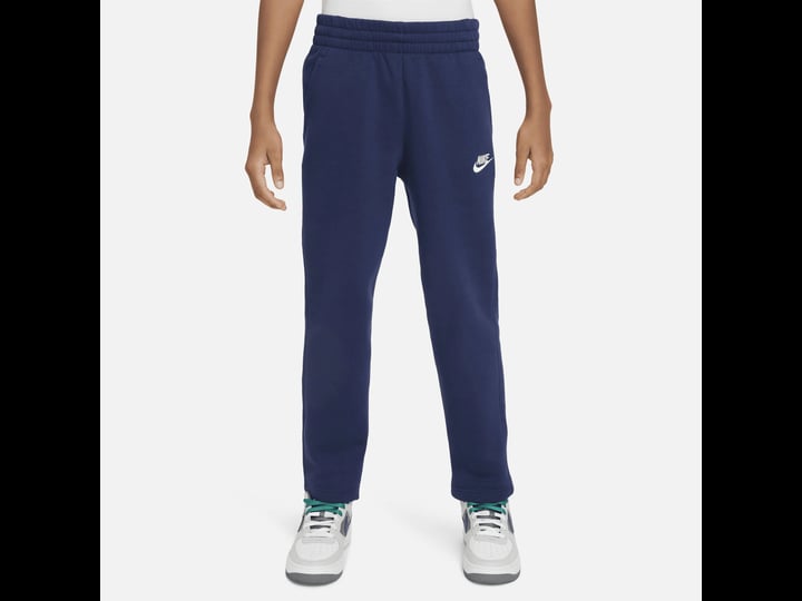 nike-sportswear-club-fleece-big-kids-open-hem-pants-in-blue-size-xs-fd3010-411