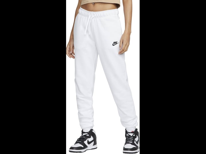 nike-sportswear-womens-club-fleece-mid-rise-joggers-xl-white-1