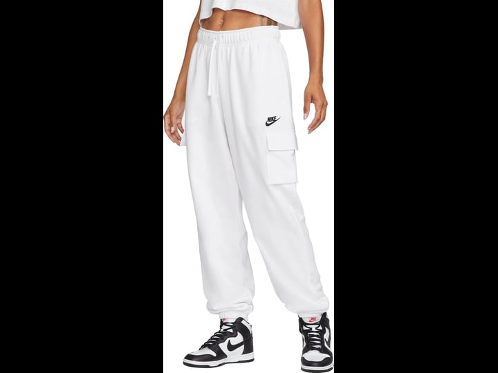 nike-sportswear-womens-club-fleece-mid-rise-oversized-cargo-sweatpants-large-white-1